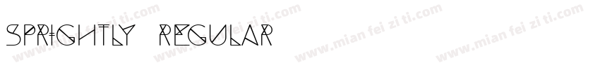 Sprightly Regular字体转换